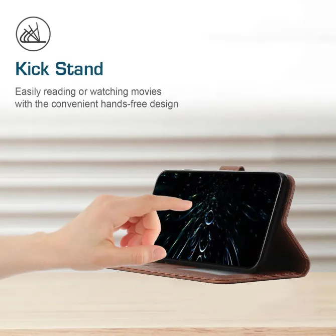 Housse Xiaomi 17T Pro Simili Cuir Lignes en Relief