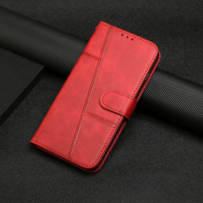 Housse Xiaomi 17T Pro Simili Cuir Lignes en Relief