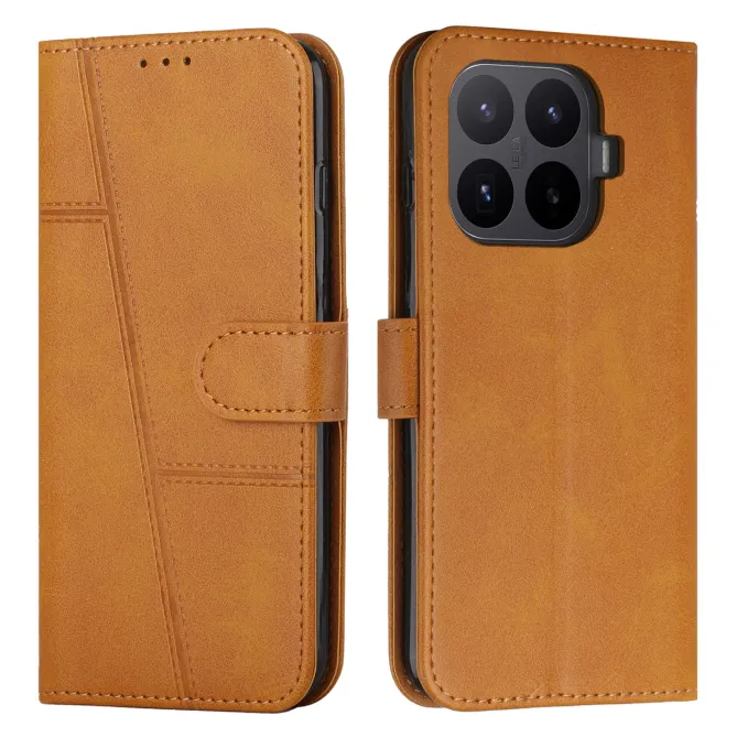Housse Xiaomi 17T Pro Simili Cuir Lignes en Relief