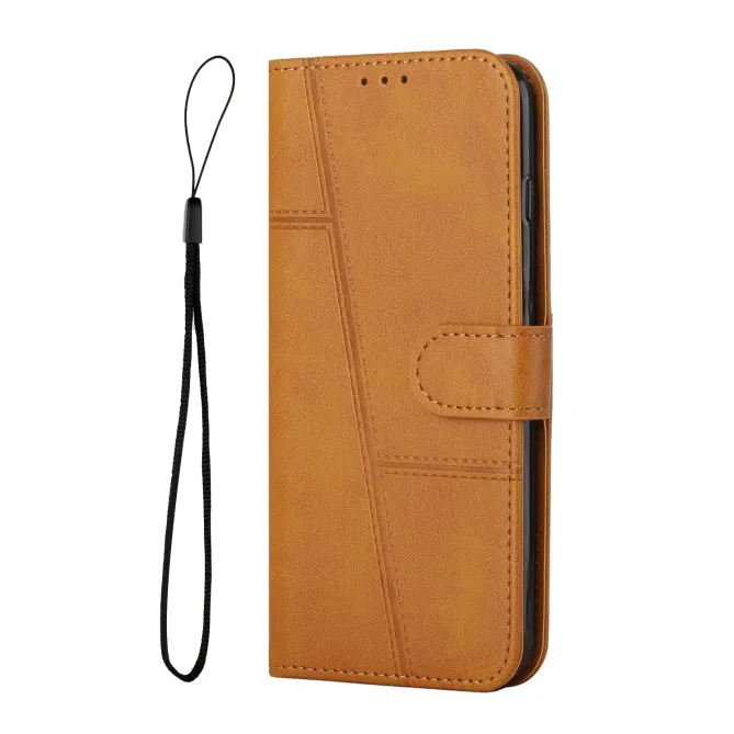 Housse Xiaomi 17T Pro Simili Cuir Lignes en Relief