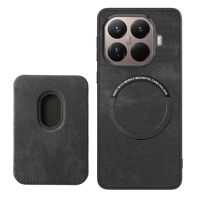 Coque Xiaomi 17T Pro Simili Cuir Rétro Porte-Cartes Magnétique Détachable