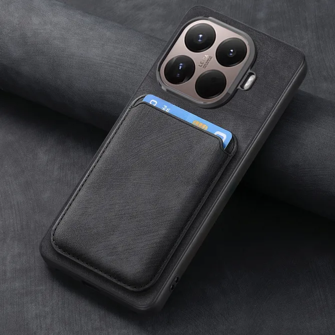 Coque Xiaomi 17T Pro Simili Cuir Rétro Porte-Cartes Magnétique Détachable