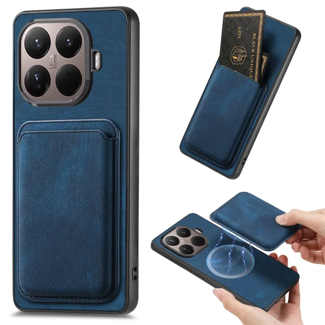 Coque Xiaomi 17T Pro Simili Cuir Rétro Porte-Cartes Magnétique Détachable