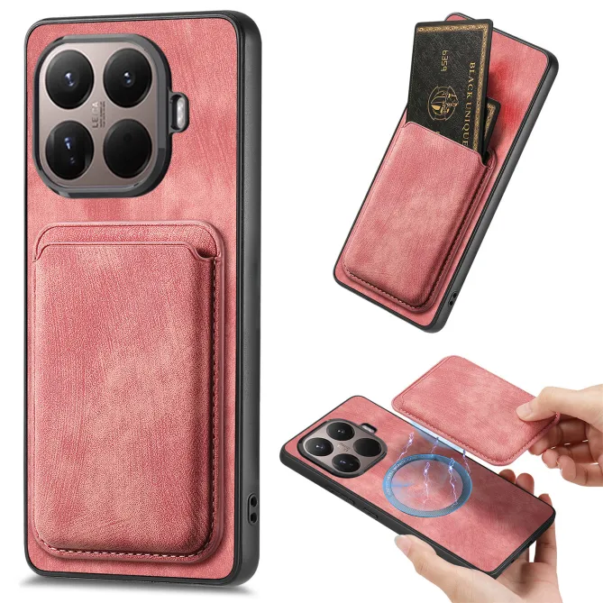 Coque Xiaomi 17T Pro Simili Cuir Rétro Porte-Cartes Magnétique Détachable