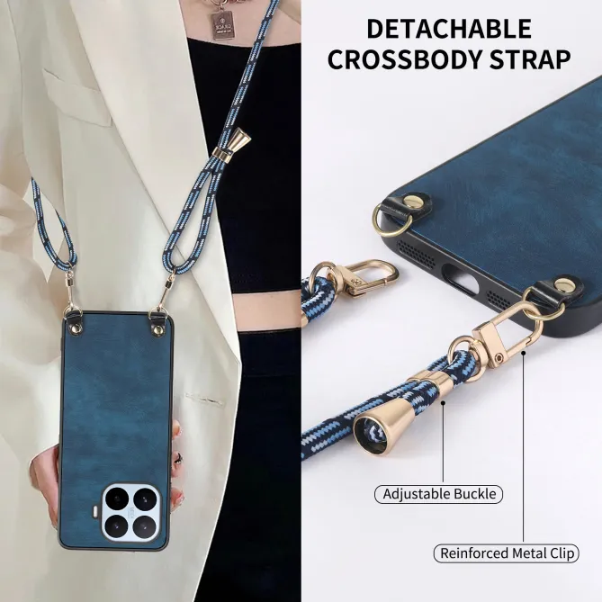 Coque Xiaomi 17T Pro Simili Cuir Rétro Cordon Bandoulière Ajustable