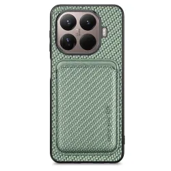 Coque Xiaomi 17T Pro Fibre de Carbone Porte-Carte Détachable