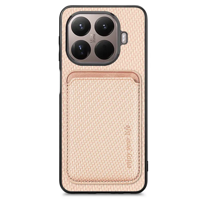 Coque Xiaomi 17T Pro Fibre de Carbone Porte-Carte Détachable