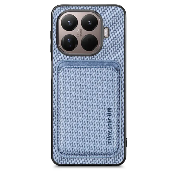 Coque Xiaomi 17T Pro Fibre de Carbone Porte-Carte Détachable
