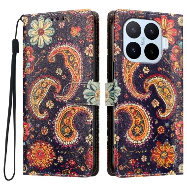 Housse Xiaomi 17T Pro Paisley Bohème Rabat Simili Cuir Dragonne