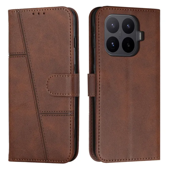 Housse Xiaomi 17T Simili Cuir Lignes en Relief