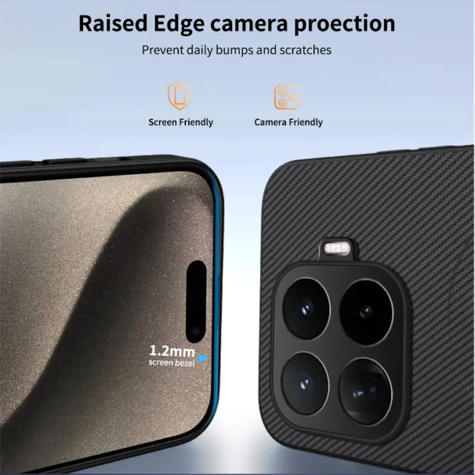 Coque Xiaomi 17T Fibre de Carbone Magnétique avec 2 Verres Trempés