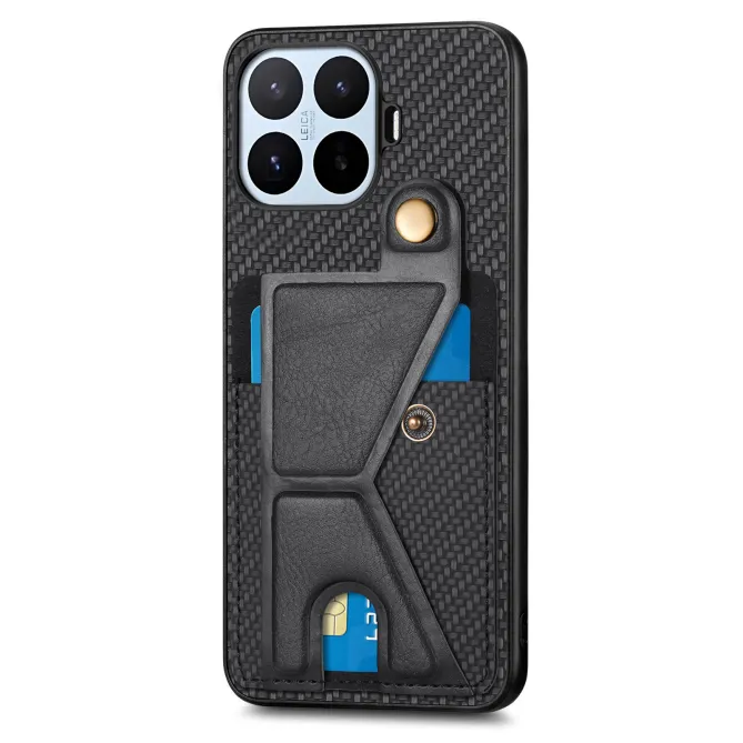 Coque Xiaomi 17T Fibre de Carbone Support en K Porte-Carte