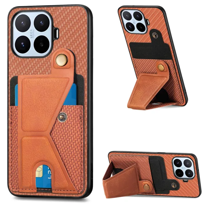 Coque Xiaomi 17T Fibre de Carbone Support en K Porte-Carte
