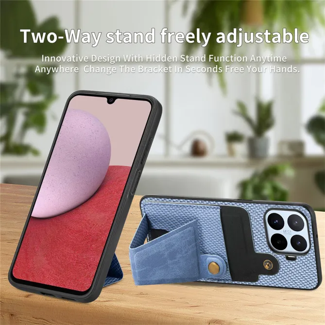 Coque Xiaomi 17T Fibre de Carbone Support en K Porte-Carte