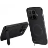 Coque Xiaomi 17T Fibre de Carbone Magnétique avec Support