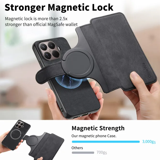 Housse Xiaomi 17T avec Coque Détachable Simili Cuir