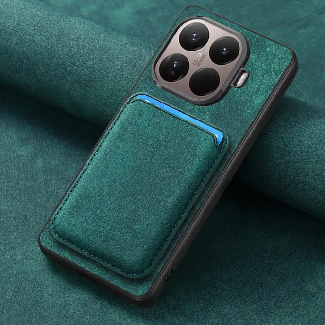 Coque Xiaomi 17T Simili Cuir Rétro Porte-Cartes Magnétique Détachable