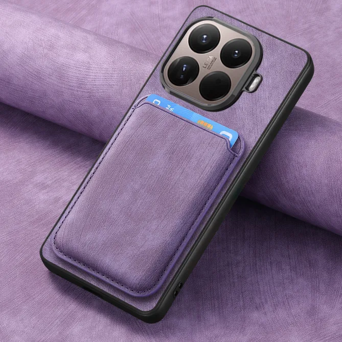 Coque Xiaomi 17T Simili Cuir Rétro Porte-Cartes Magnétique Détachable