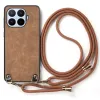 Coque Xiaomi 17T Simili Cuir Rétro Cordon Bandoulière Ajustable