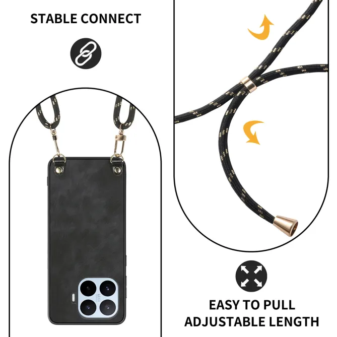 Coque Xiaomi 17T Simili Cuir Rétro Cordon Bandoulière Ajustable