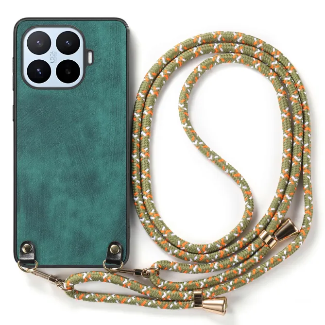 Coque Xiaomi 17T Simili Cuir Rétro Cordon Bandoulière Ajustable