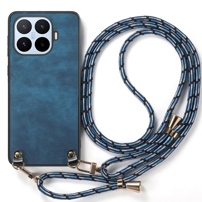 Coque Xiaomi 17T Simili Cuir Rétro Cordon Bandoulière Ajustable