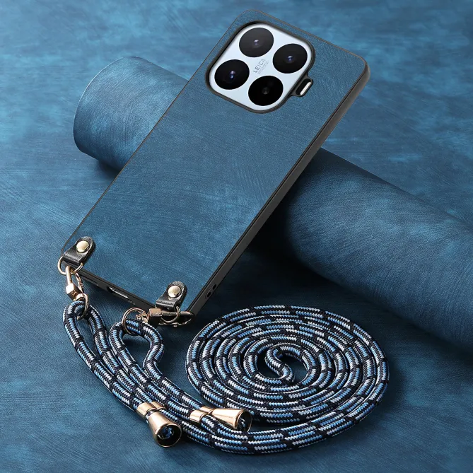 Coque Xiaomi 17T Simili Cuir Rétro Cordon Bandoulière Ajustable