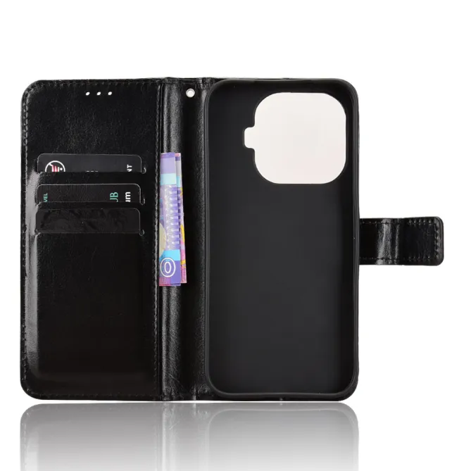 Housse Xiaomi 17T Pro Portefeuille Effet Cuir Patiné