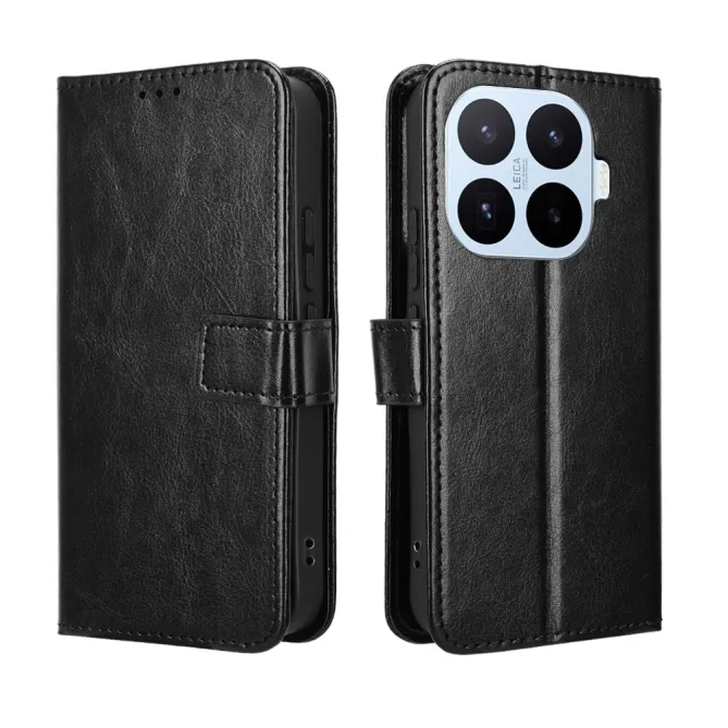 Housse Xiaomi 17T Pro Portefeuille Effet Cuir Patiné