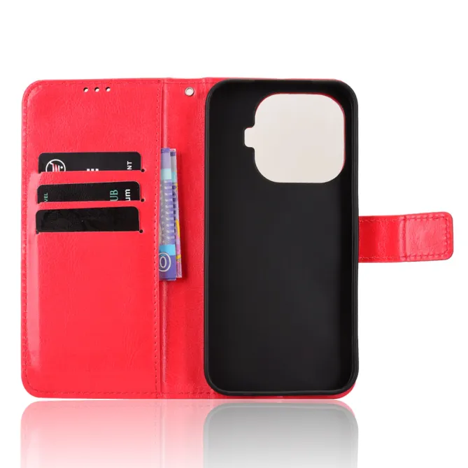 Housse Xiaomi 17T Pro Portefeuille Effet Cuir Patiné
