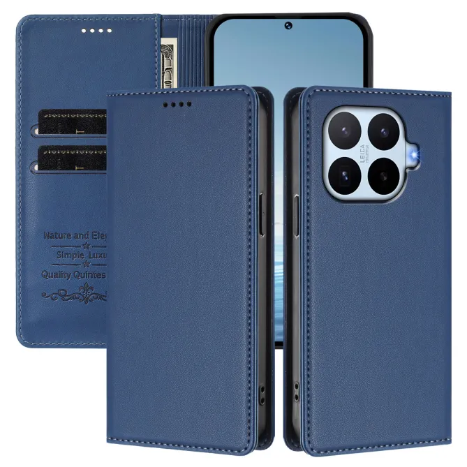 Housse Xiaomi 17T Pro Simili Cuir Grainé Porte-Cartes Surpiqûres Contrastées