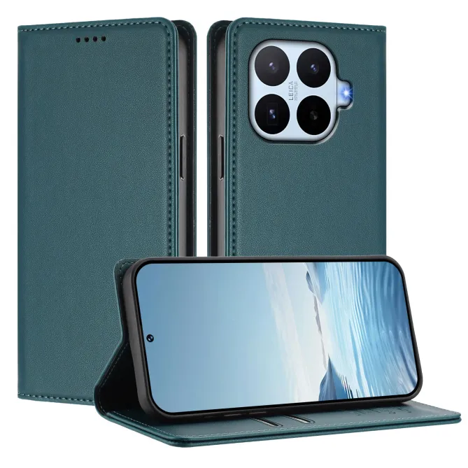 Housse Xiaomi 17T Pro Simili Cuir Grainé Porte-Cartes Surpiqûres Contrastées