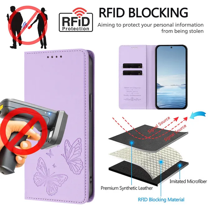 Flip Cover Xiaomi 17T Pro Papillon Simili Cuir Magnétique