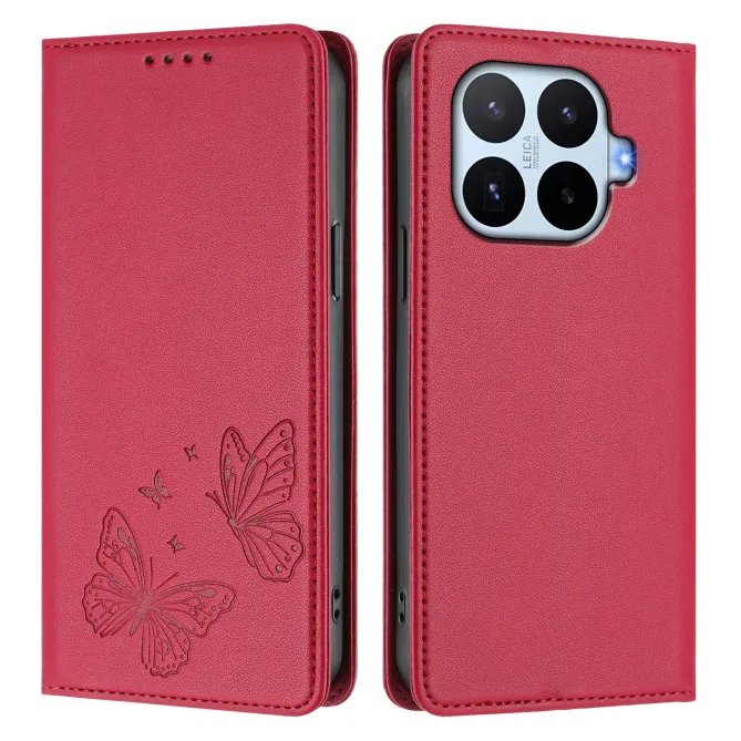 Flip Cover Xiaomi 17T Pro Papillon Simili Cuir Magnétique