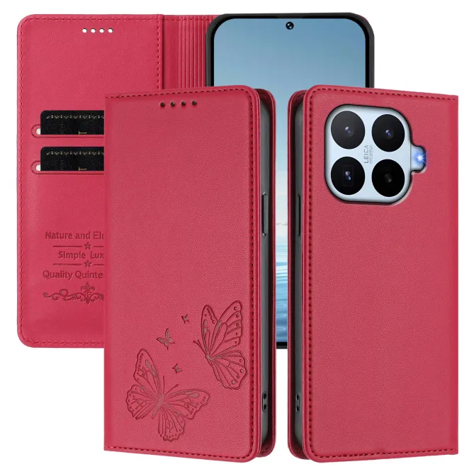 Flip Cover Xiaomi 17T Pro Papillon Simili Cuir Magnétique