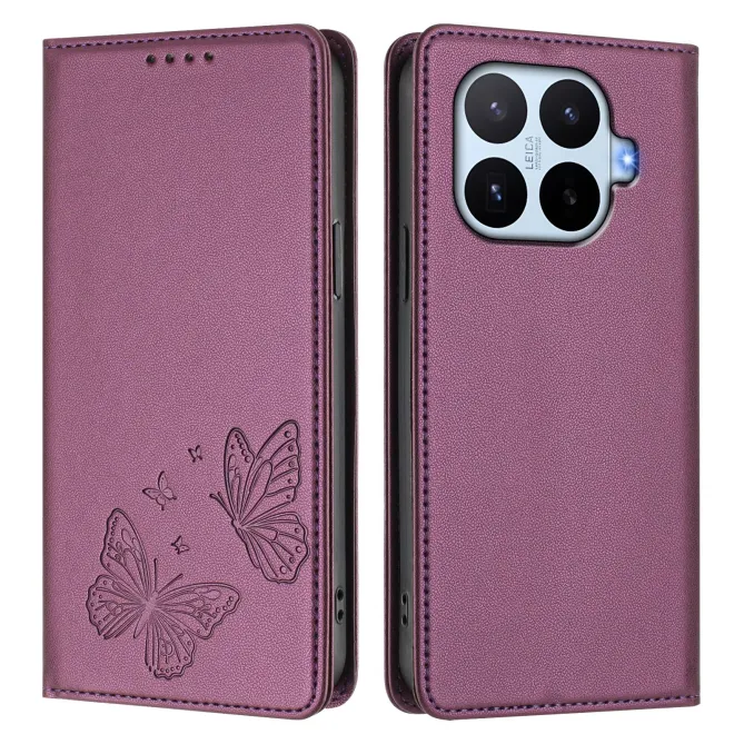 Flip Cover Xiaomi 17T Pro Papillon Simili Cuir Magnétique