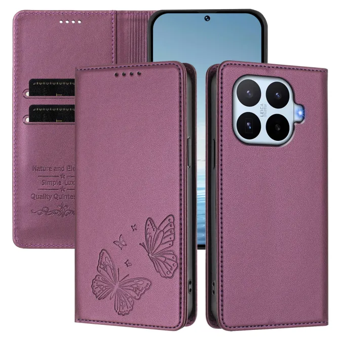 Flip Cover Xiaomi 17T Pro Papillon Simili Cuir Magnétique