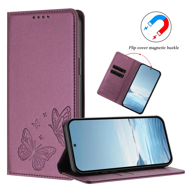 Flip Cover Xiaomi 17T Pro Papillon Simili Cuir Magnétique