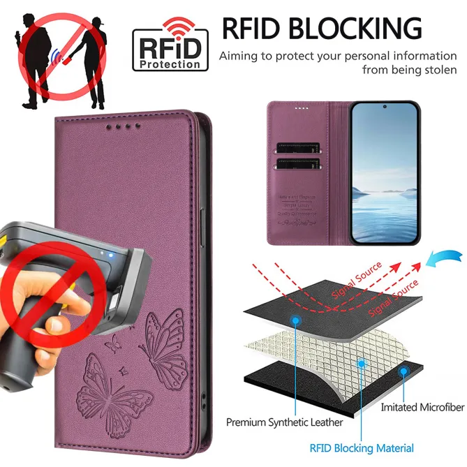 Flip Cover Xiaomi 17T Pro Papillon Simili Cuir Magnétique