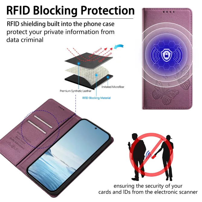 Flip Cover Xiaomi 17T Pro Papillon Simili Cuir Magnétique
