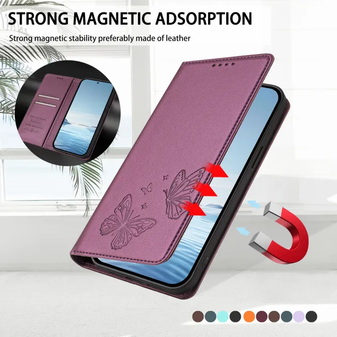 Flip Cover Xiaomi 17T Pro Papillon Simili Cuir Magnétique