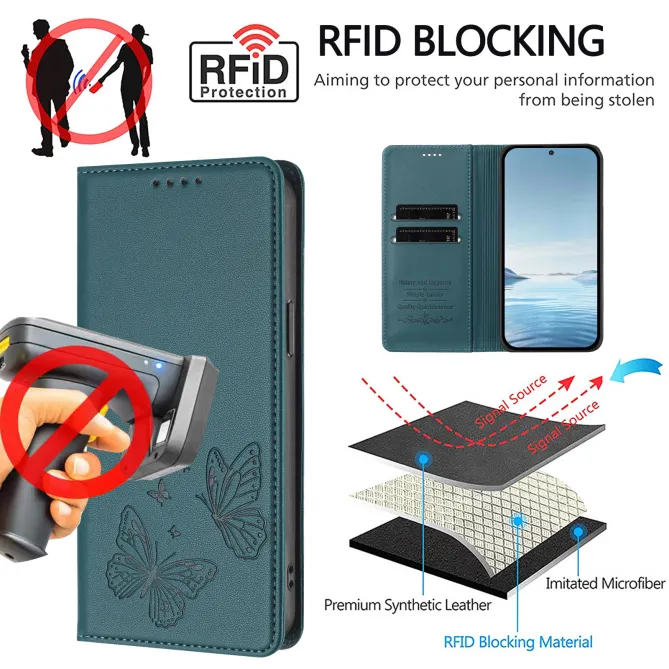 Flip Cover Xiaomi 17T Pro Papillon Simili Cuir Magnétique