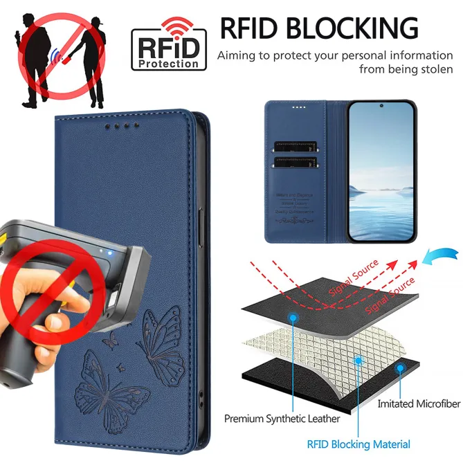 Flip Cover Xiaomi 17T Pro Papillon Simili Cuir Magnétique