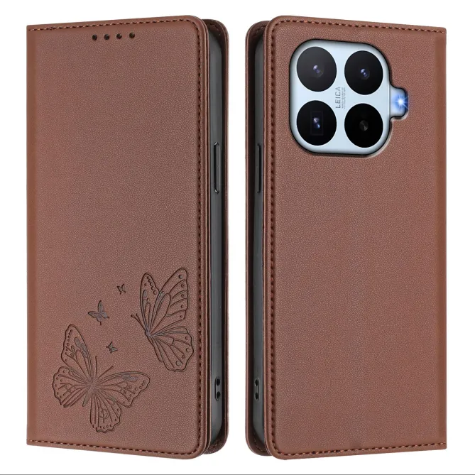 Flip Cover Xiaomi 17T Pro Papillon Simili Cuir Magnétique