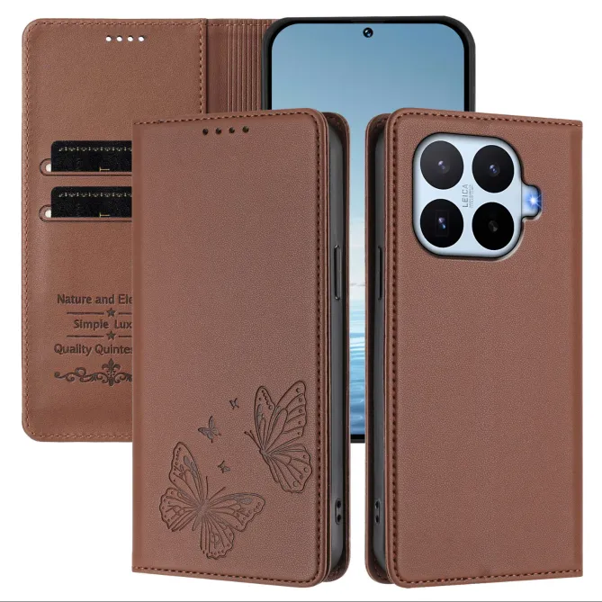 Flip Cover Xiaomi 17T Pro Papillon Simili Cuir Magnétique