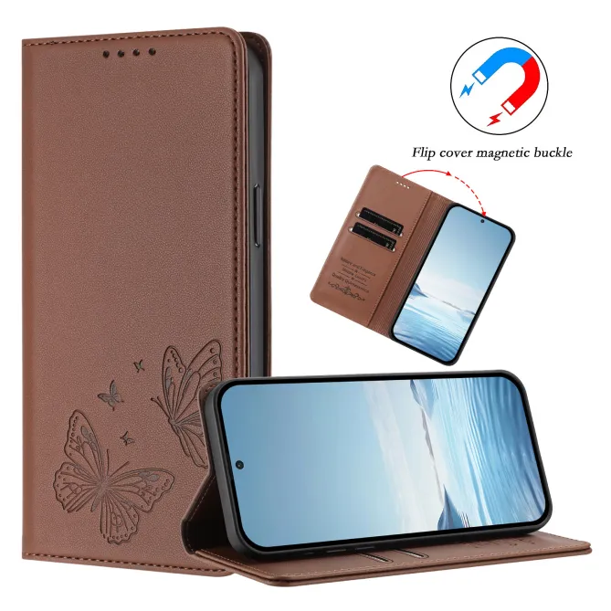 Flip Cover Xiaomi 17T Pro Papillon Simili Cuir Magnétique