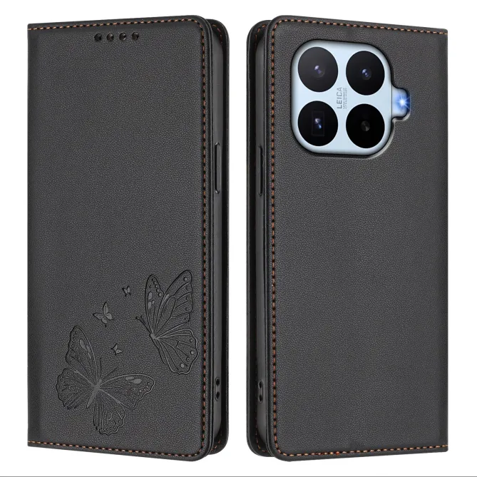 Flip Cover Xiaomi 17T Pro Papillon Simili Cuir Magnétique