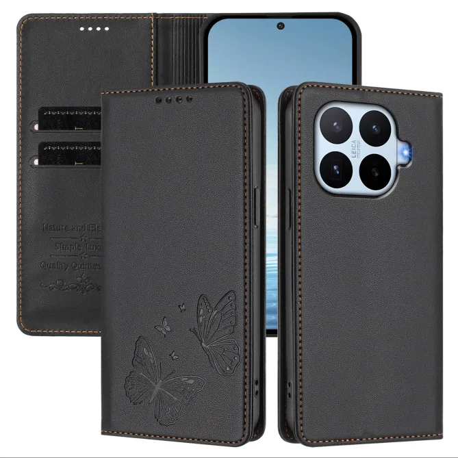 Flip Cover Xiaomi 17T Pro Papillon Simili Cuir Magnétique