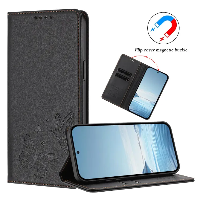 Flip Cover Xiaomi 17T Pro Papillon Simili Cuir Magnétique