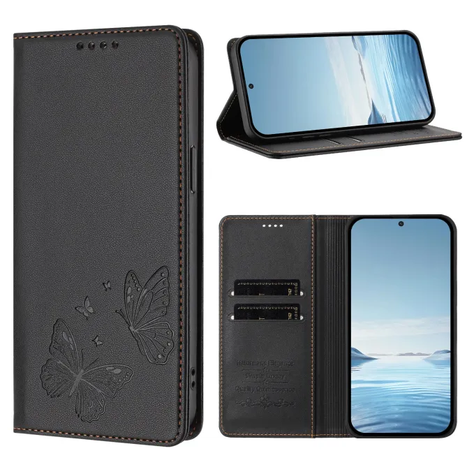 Flip Cover Xiaomi 17T Pro Papillon Simili Cuir Magnétique
